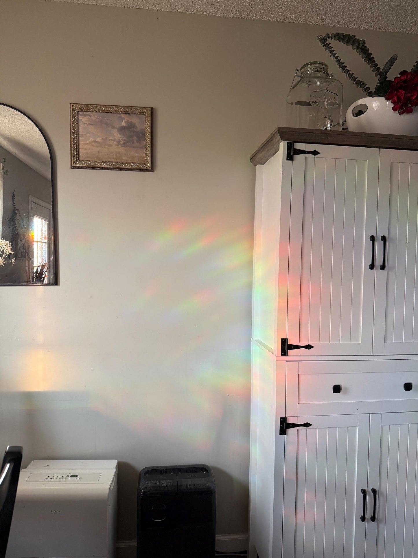 Cigarrette Suncatcher | Gothic Window Sticker | Suncatcher Window Cling | Rainbow Window Decal