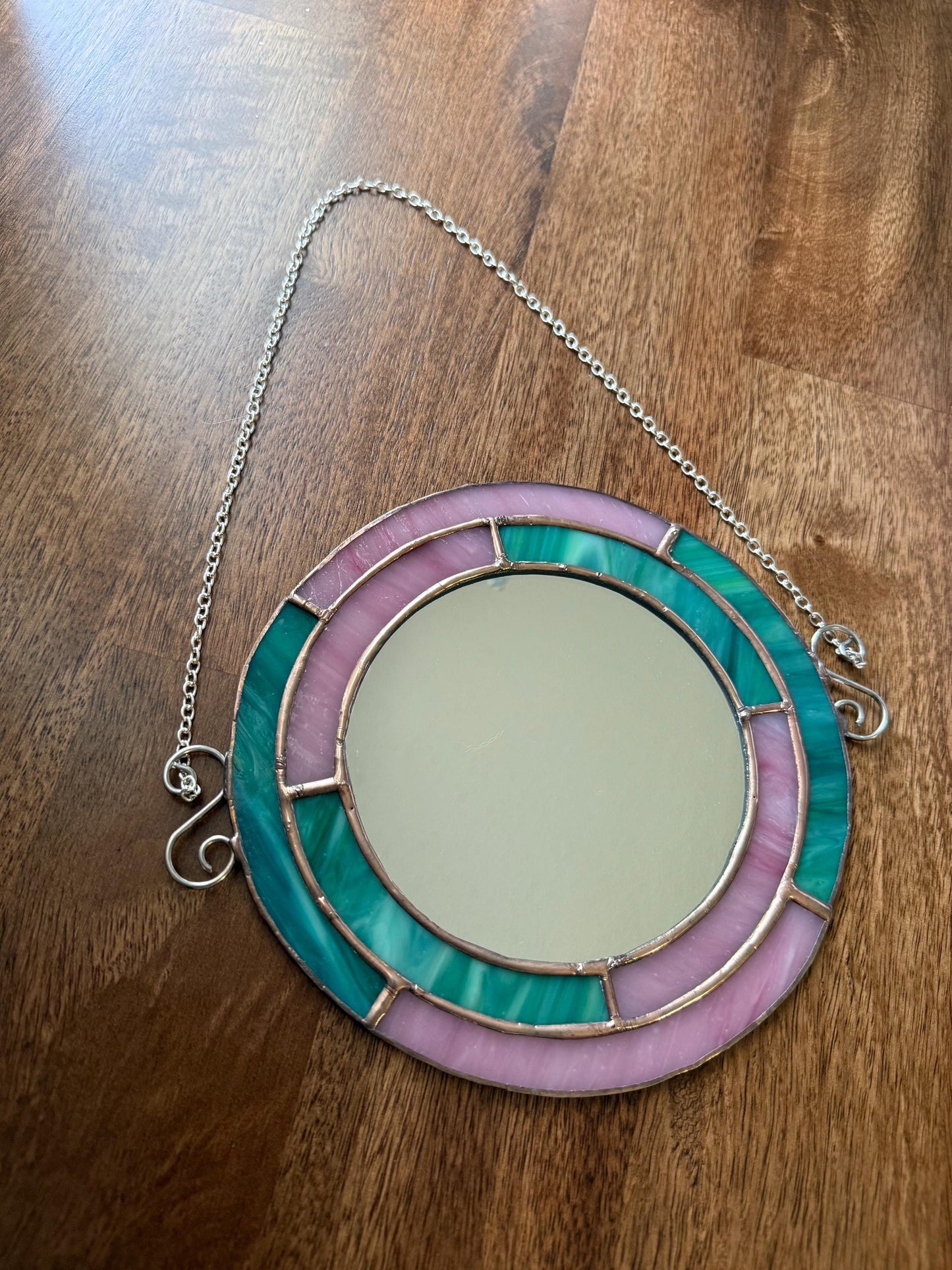 70’s Disco Stained Glass Mirror | Girly Pop Mirror | Retro Mirror