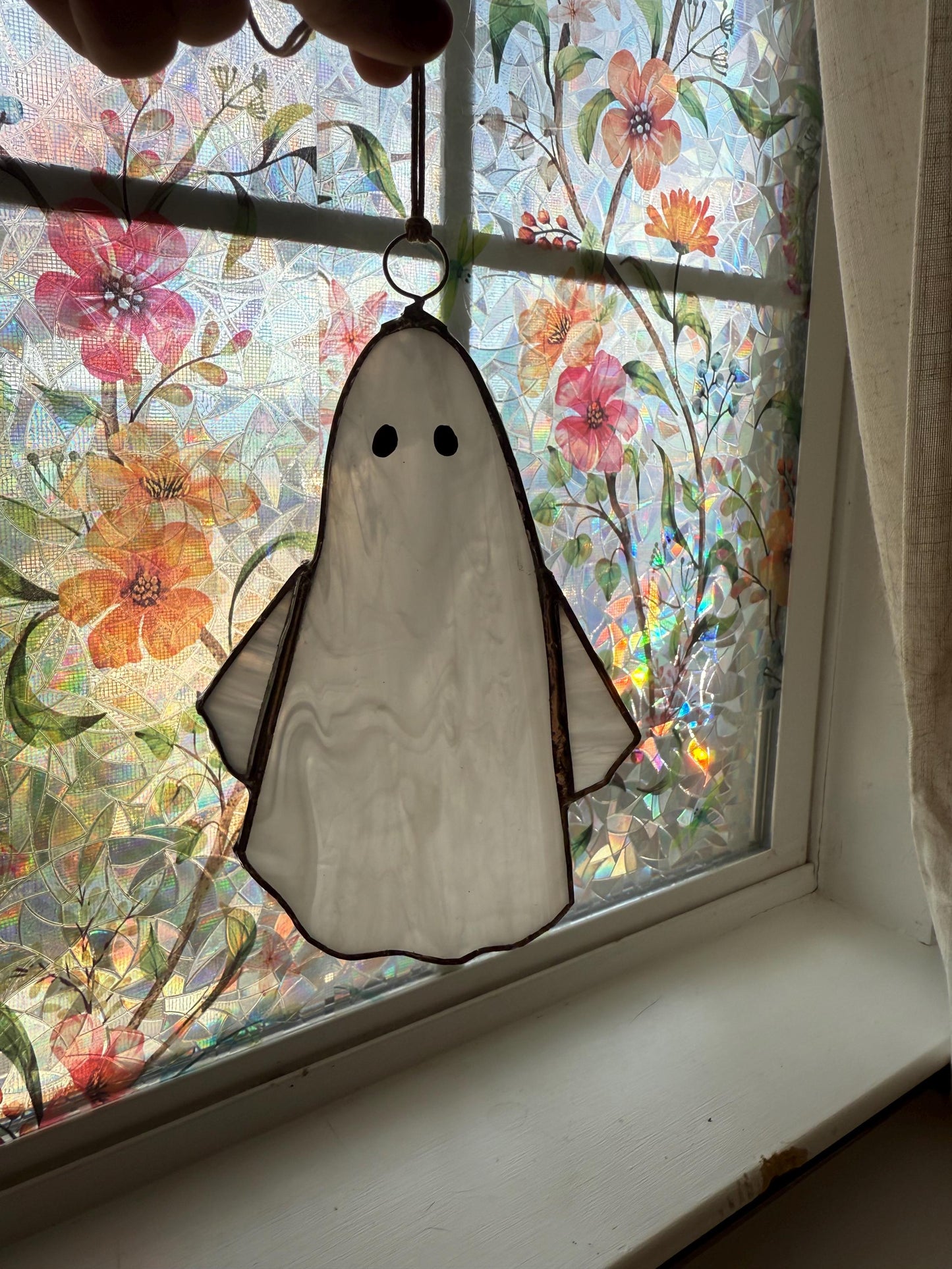 Ghost Stained Glass Suncatcher | Goth Babe Decor
