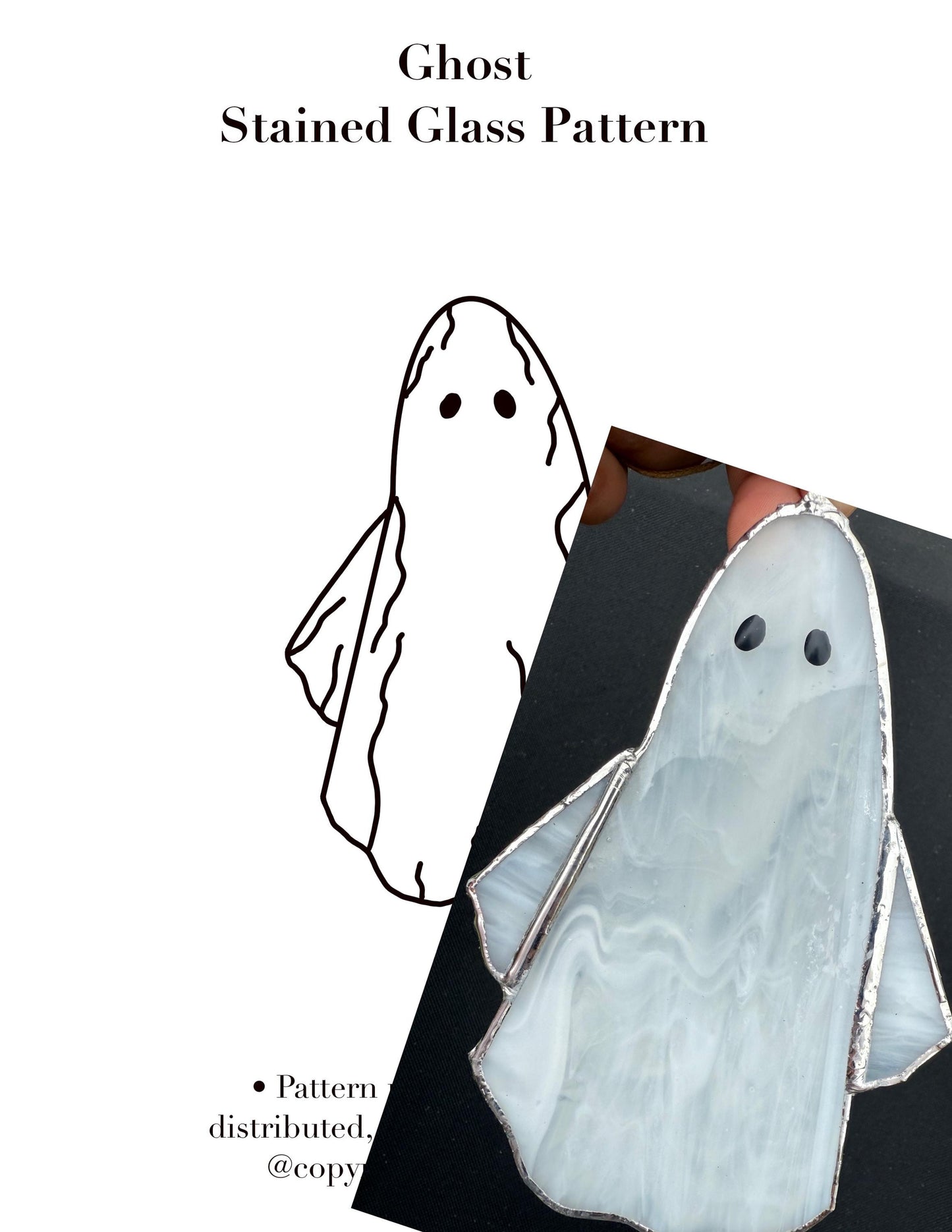 Ghost Stained Glass Pattern