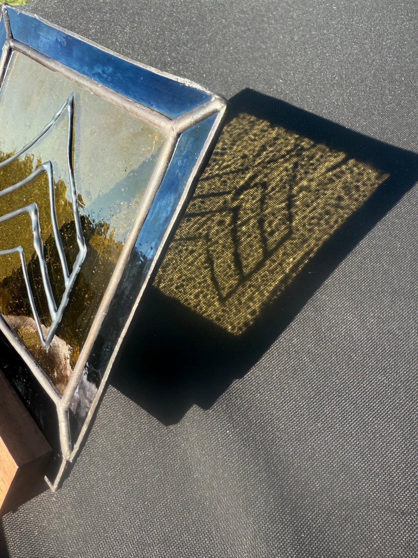 Custom Army Rank Stained Glass Plaque