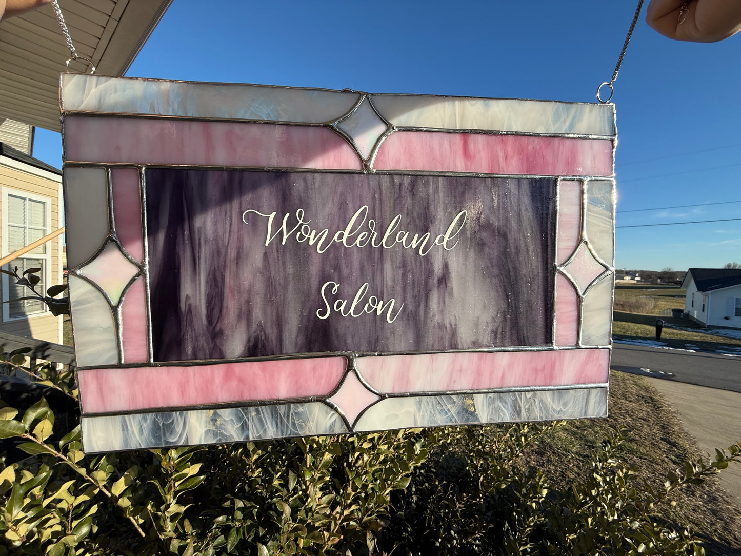 Custom Stained Glass Business Sign