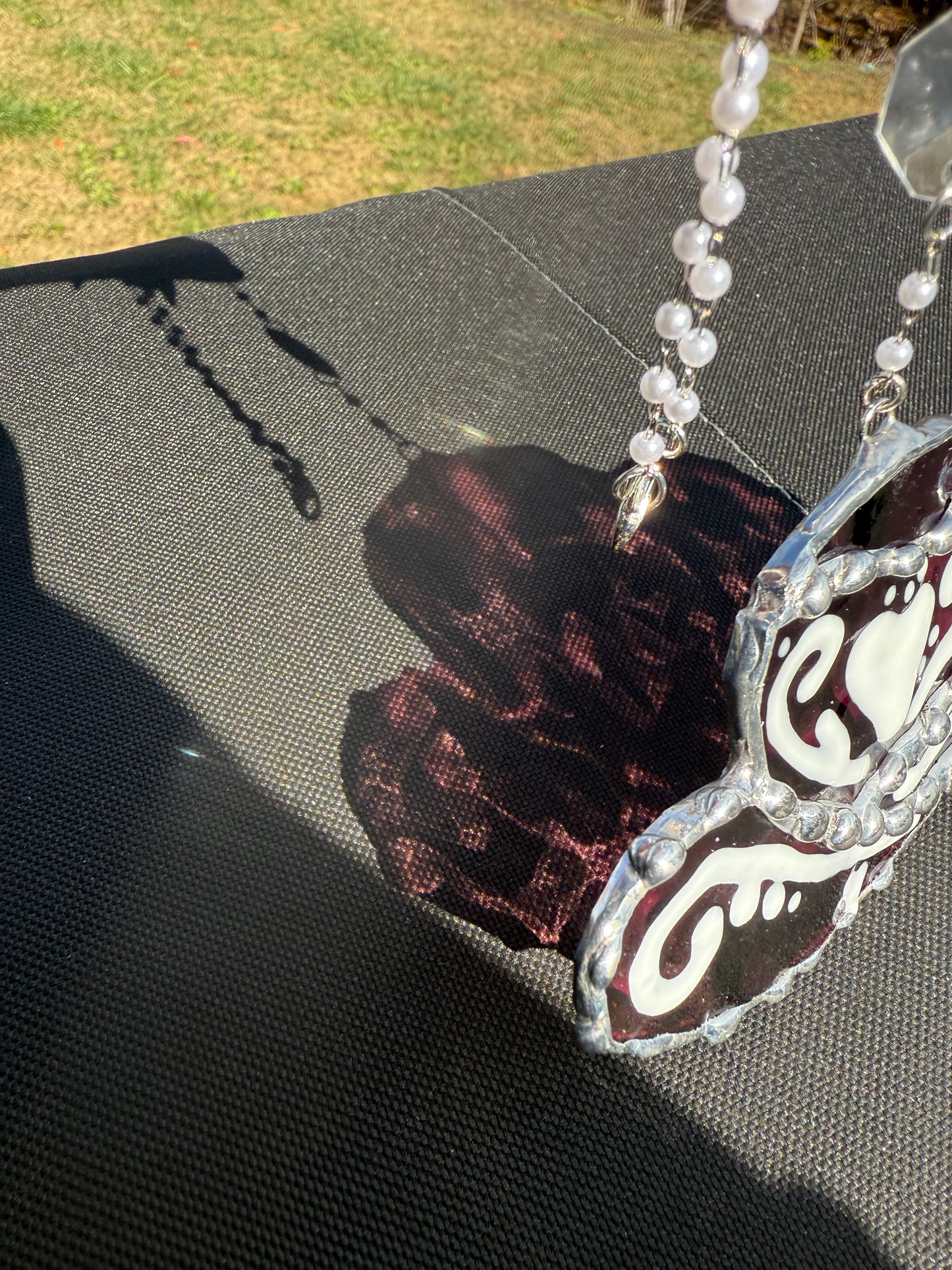 Customizable Cowboy Hat Stained Glass Suncatcher | Cowboy Car Accessory Suncatcher