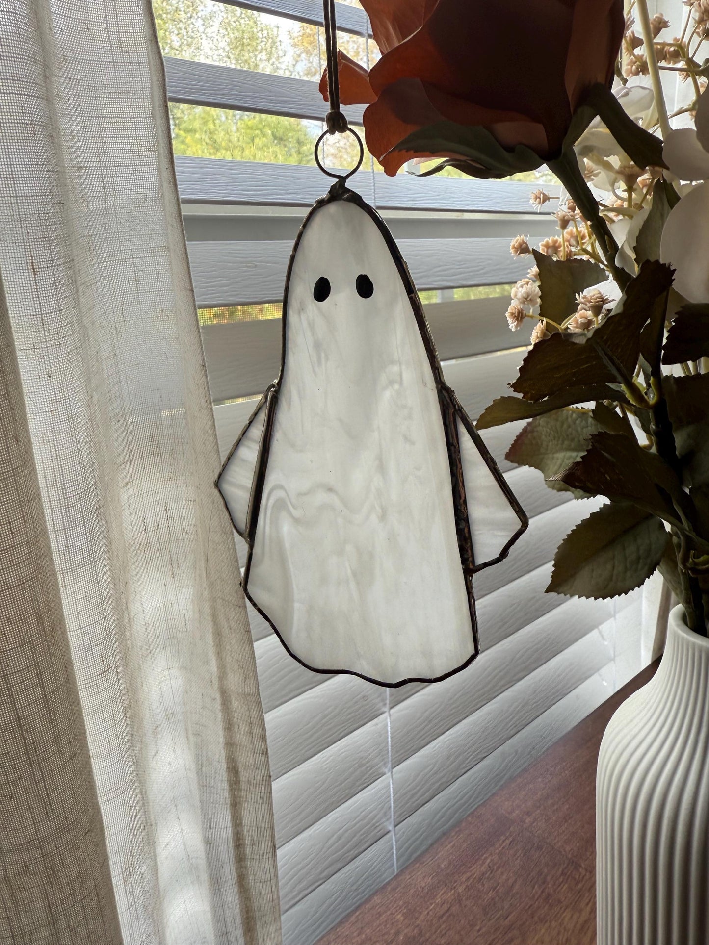Ghost Stained Glass Suncatcher | Goth Babe Decor