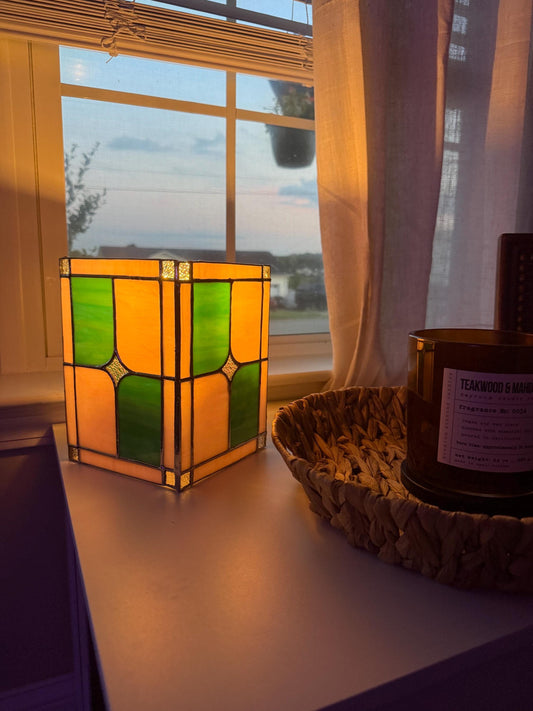 Starburst Panel - Lamp - Stained Glass Pattern