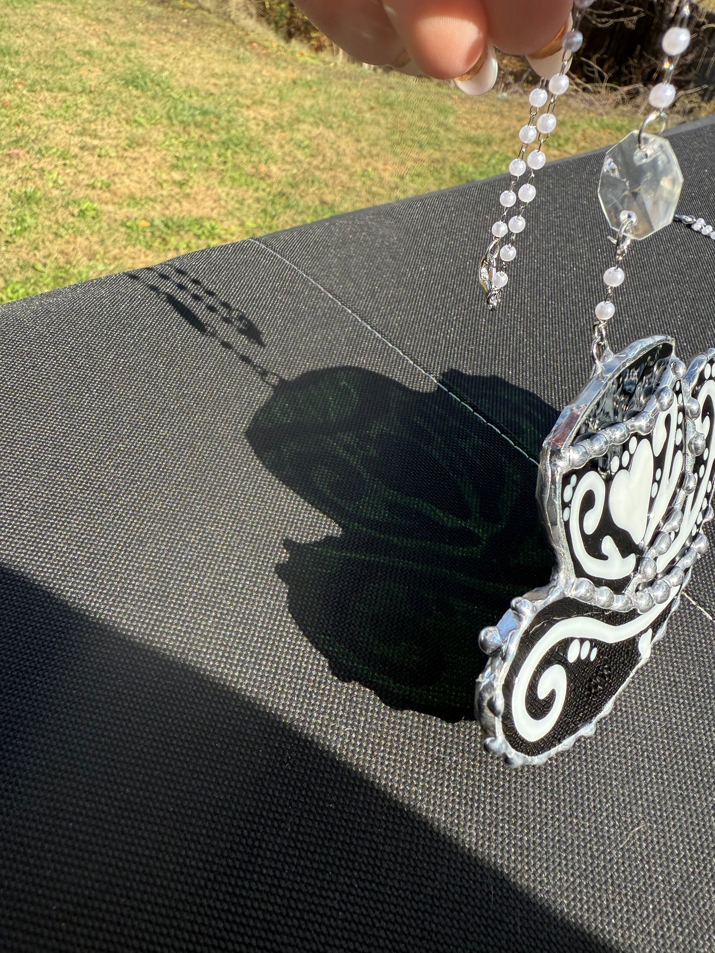 Customizable Cowboy Hat Stained Glass Suncatcher | Cowboy Car Accessory Suncatcher