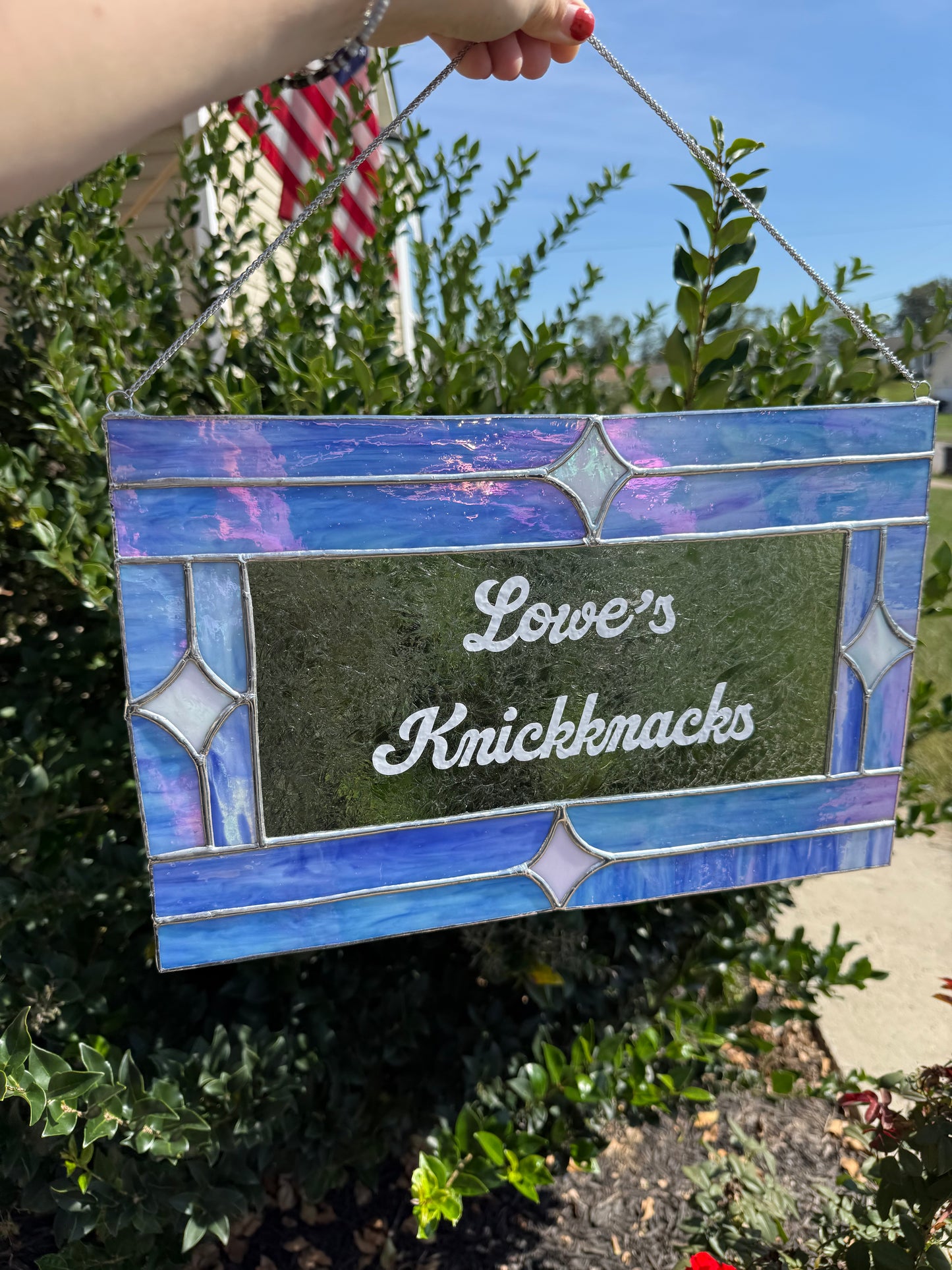 Custom Stained Glass Business Sign