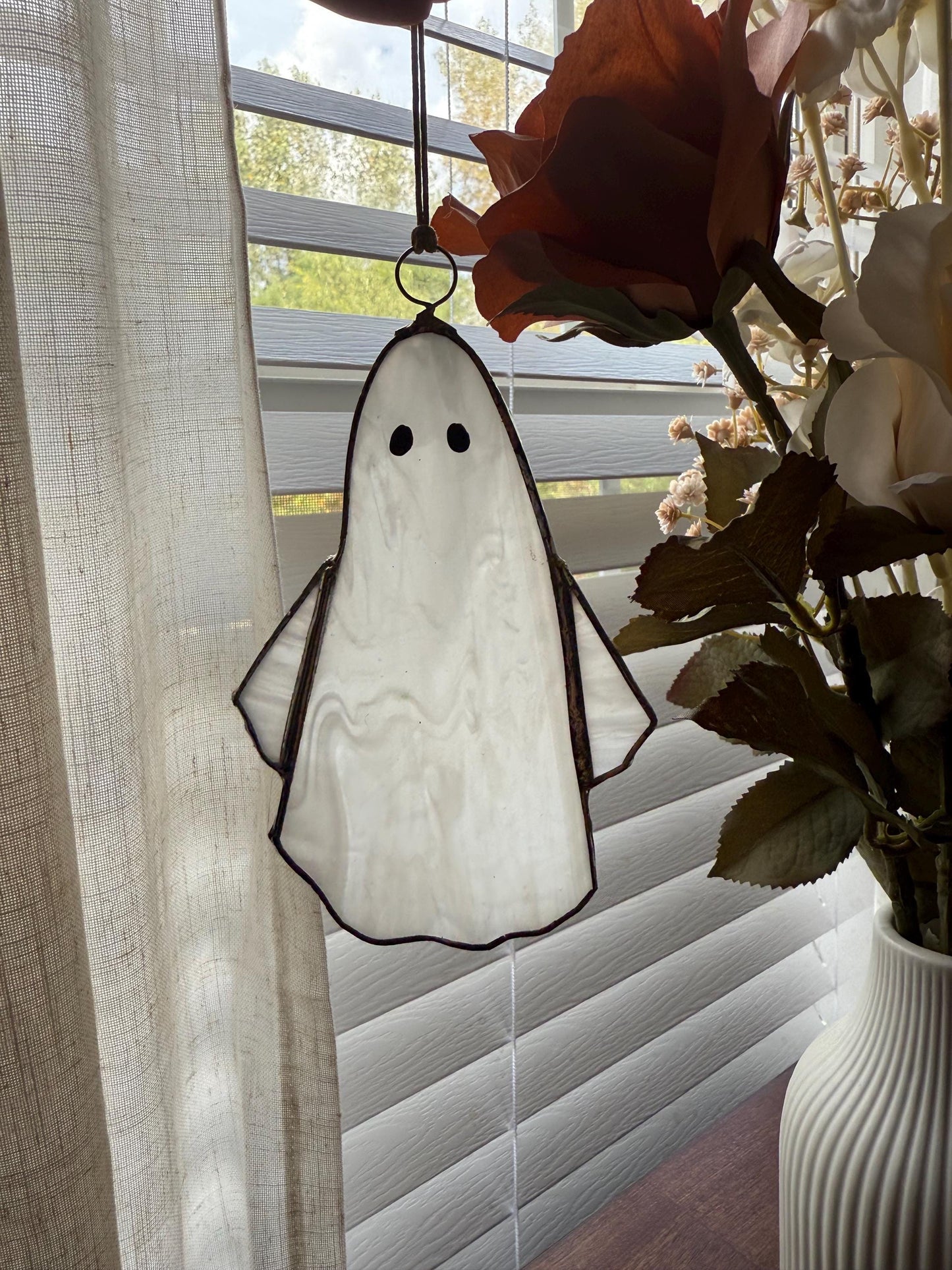 Ghost Stained Glass Suncatcher | Goth Babe Decor