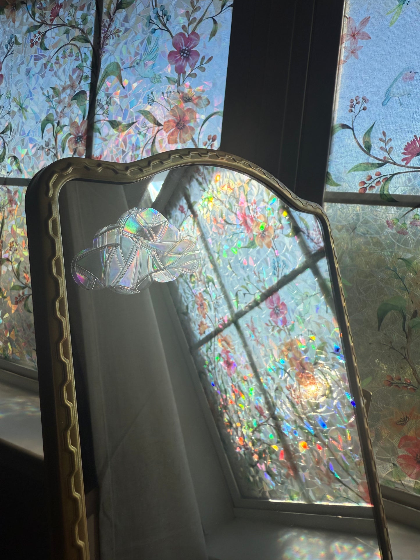 Clouds Suncatcher | Clouds Window Sticker | Suncatcher Window Cling | Rainbow Window Decal
