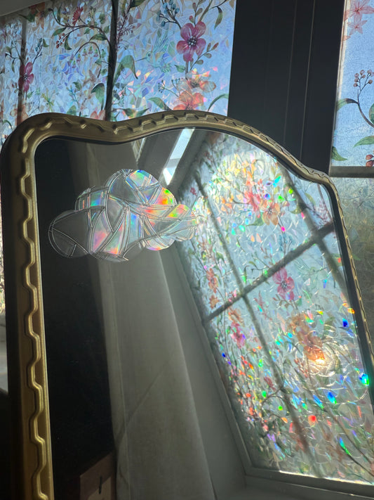 Clouds Suncatcher | Clouds Window Sticker | Suncatcher Window Cling | Rainbow Window Decal