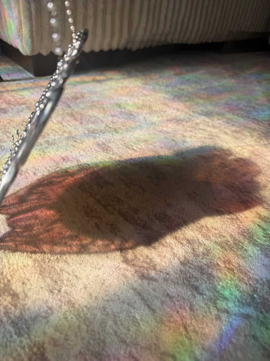 Cowgirl Raccoon Stained Glass | Western Trash Panda Suncatcher