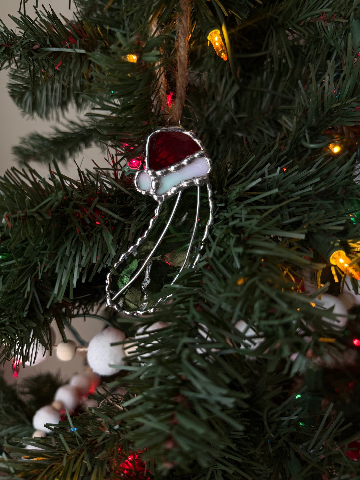 Christmas Pickle Ornament - Stained Glass Pattern