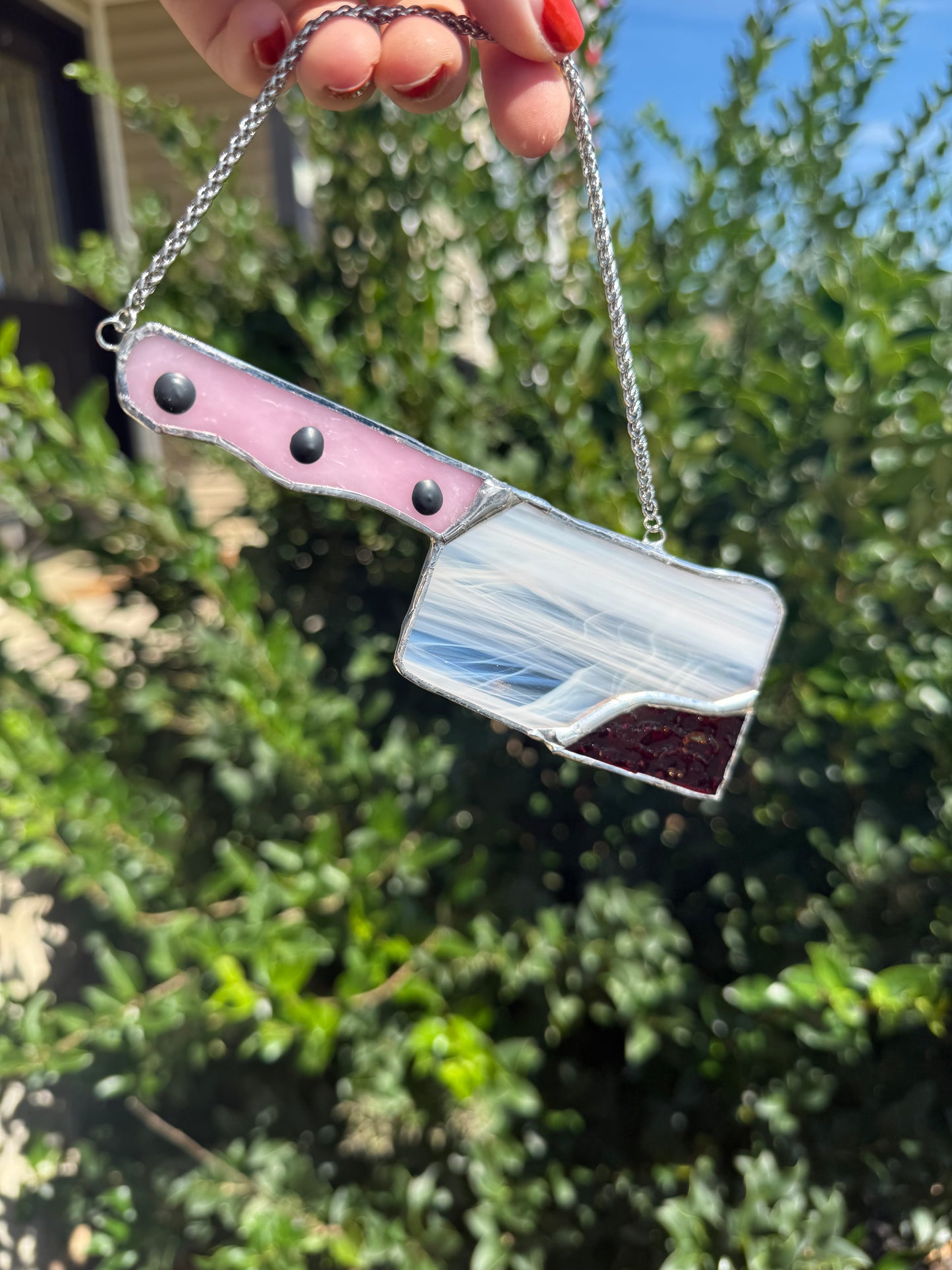 Bloody Knife Stained Glass Suncatcher Pattern