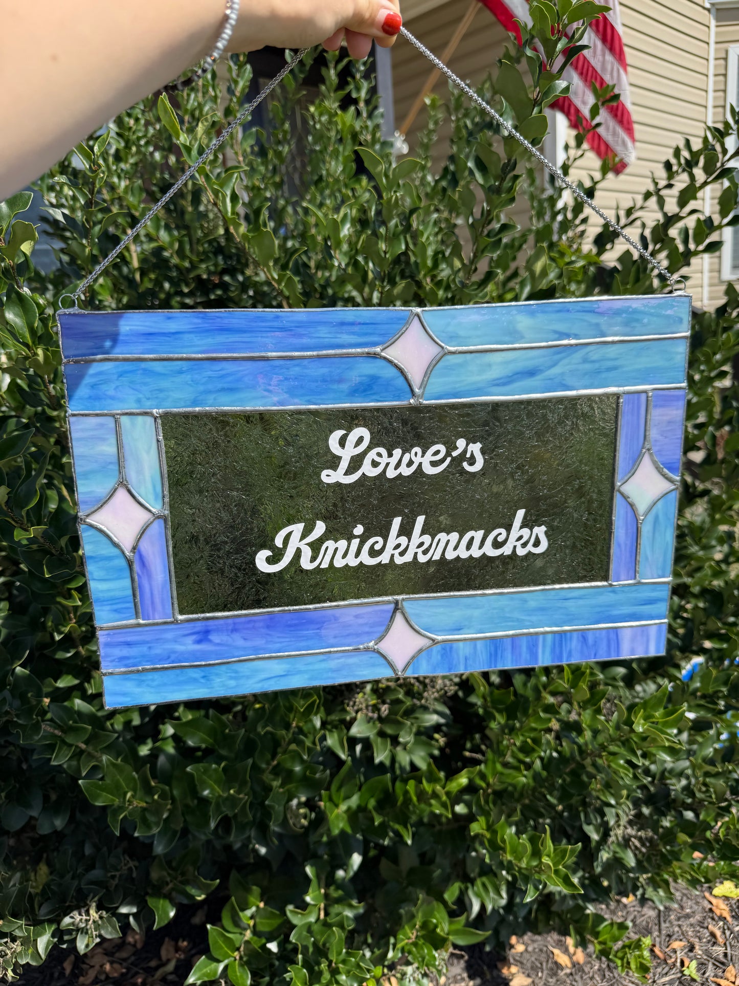 Custom Stained Glass Business Sign