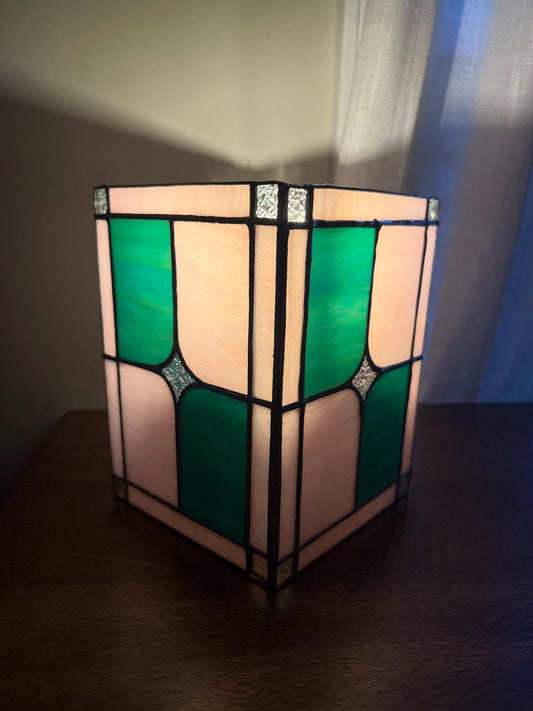 Starburst Stained Glass Table Lamp