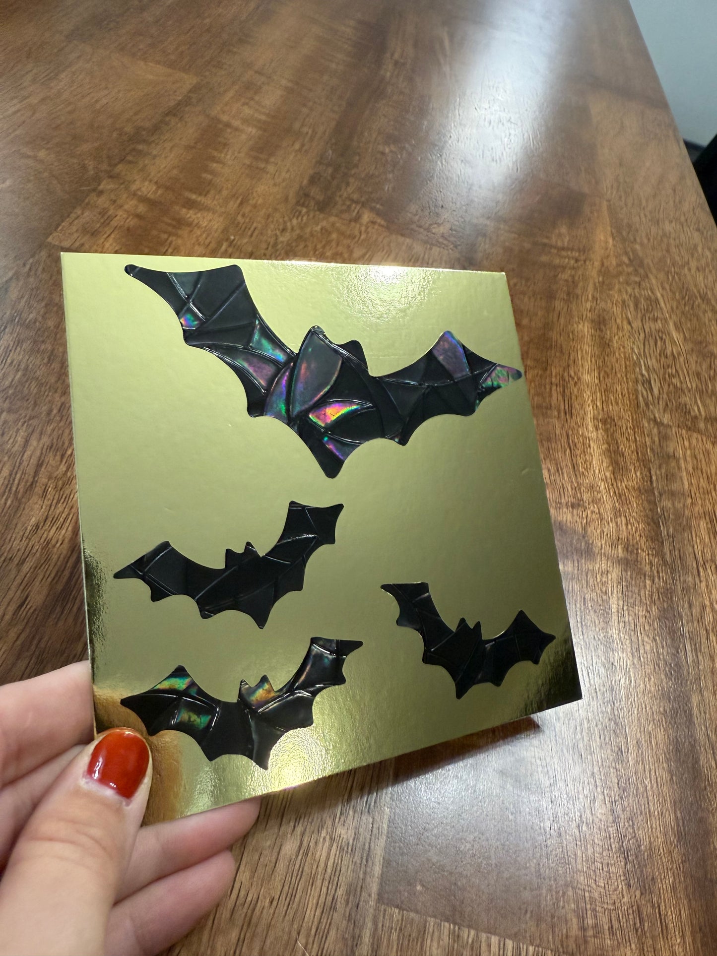 Bats Suncatcher | Halloween Window Sticker | Suncatcher Window Cling | Rainbow Window Decal