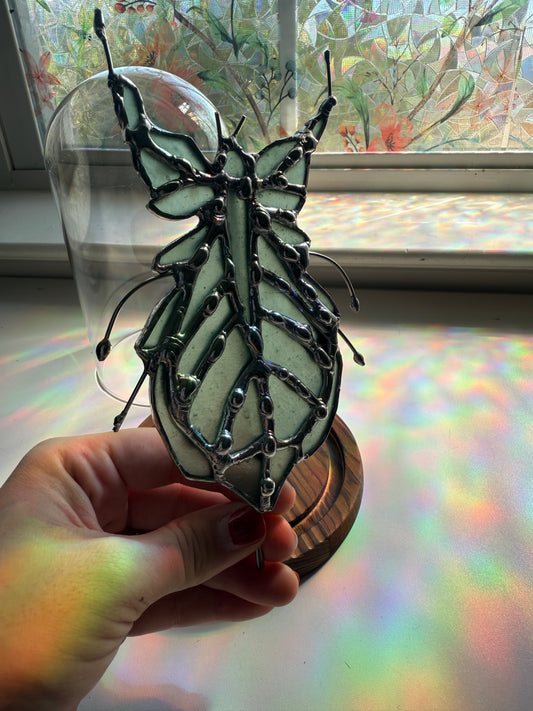 Prying Mantis Stained Glass Suncatcher Specimen