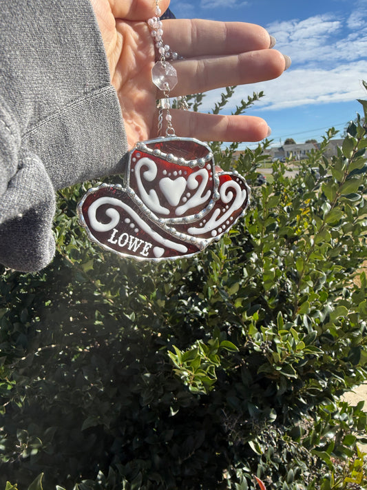 Cowboy Hat Stained Glass Suncatcher Pattern