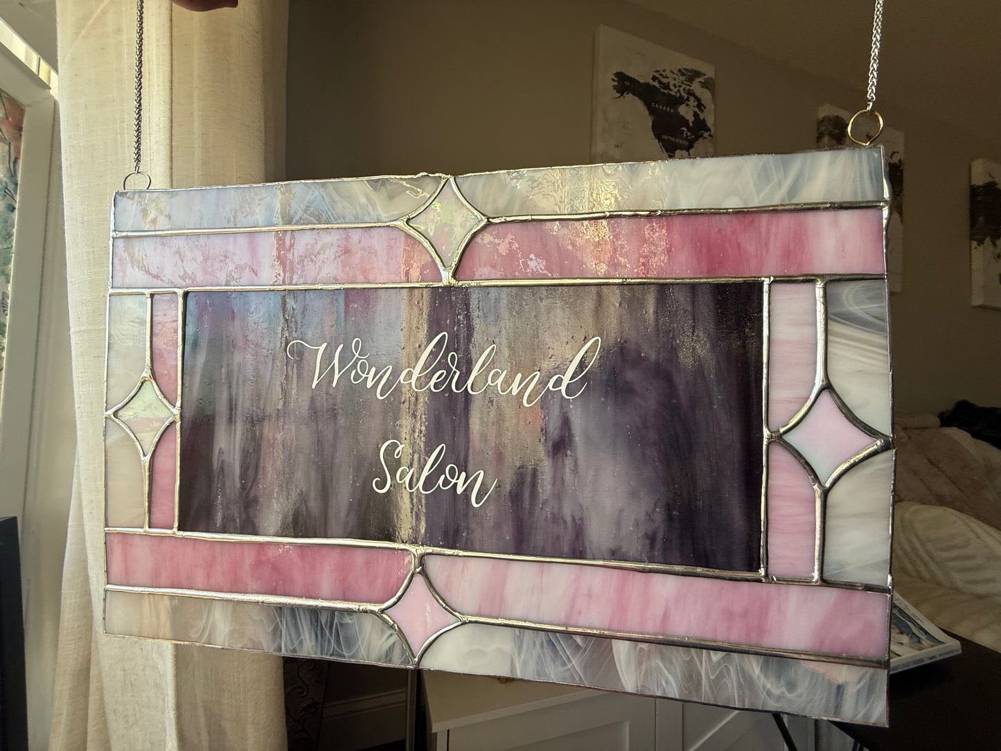 Custom Stained Glass Business Sign