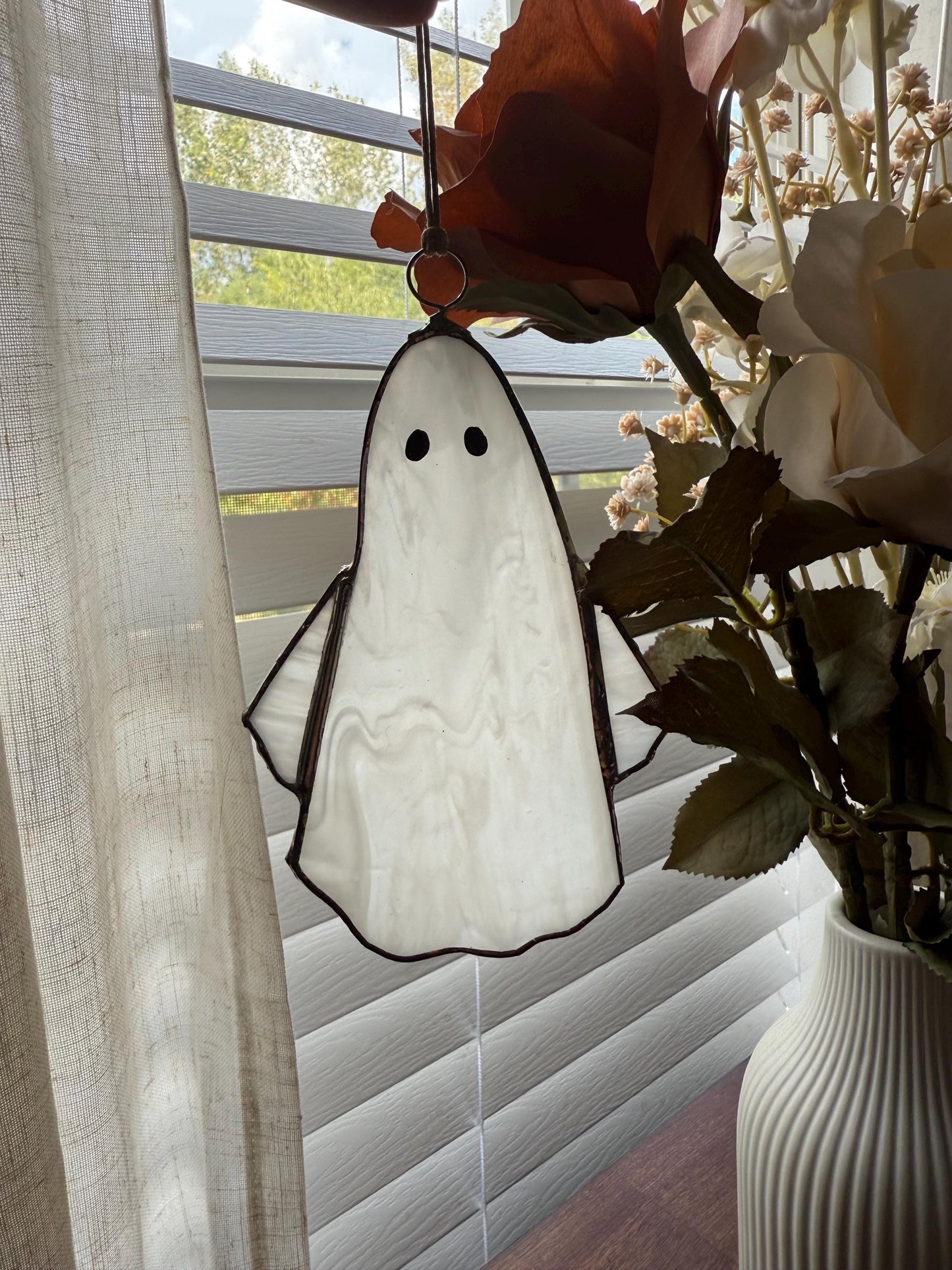 Ghost Stained Glass Suncatcher | Goth Babe Decor