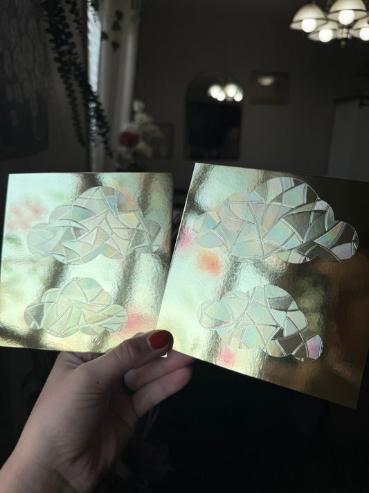 Clouds Suncatcher | Clouds Window Sticker | Suncatcher Window Cling | Rainbow Window Decal