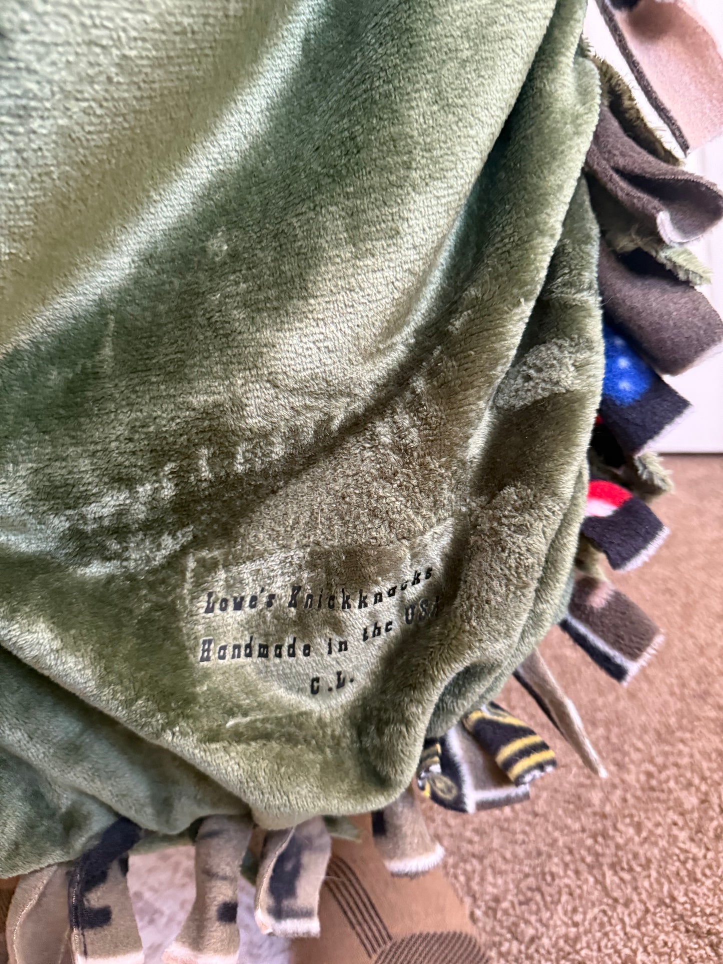 U.S. Army Tie Knot Blanket | Army Throw Blanket