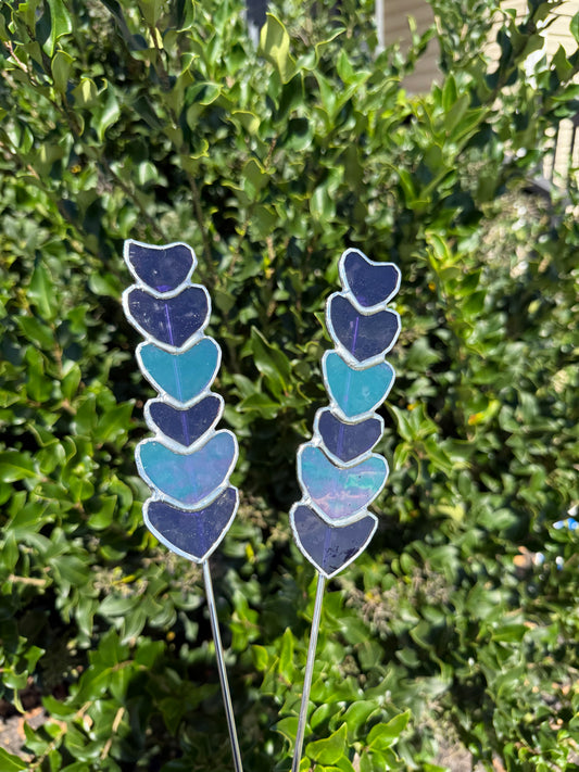 Lavender Sprig Stained Glass Suncatcher - Plant Stake | Dainty Decor