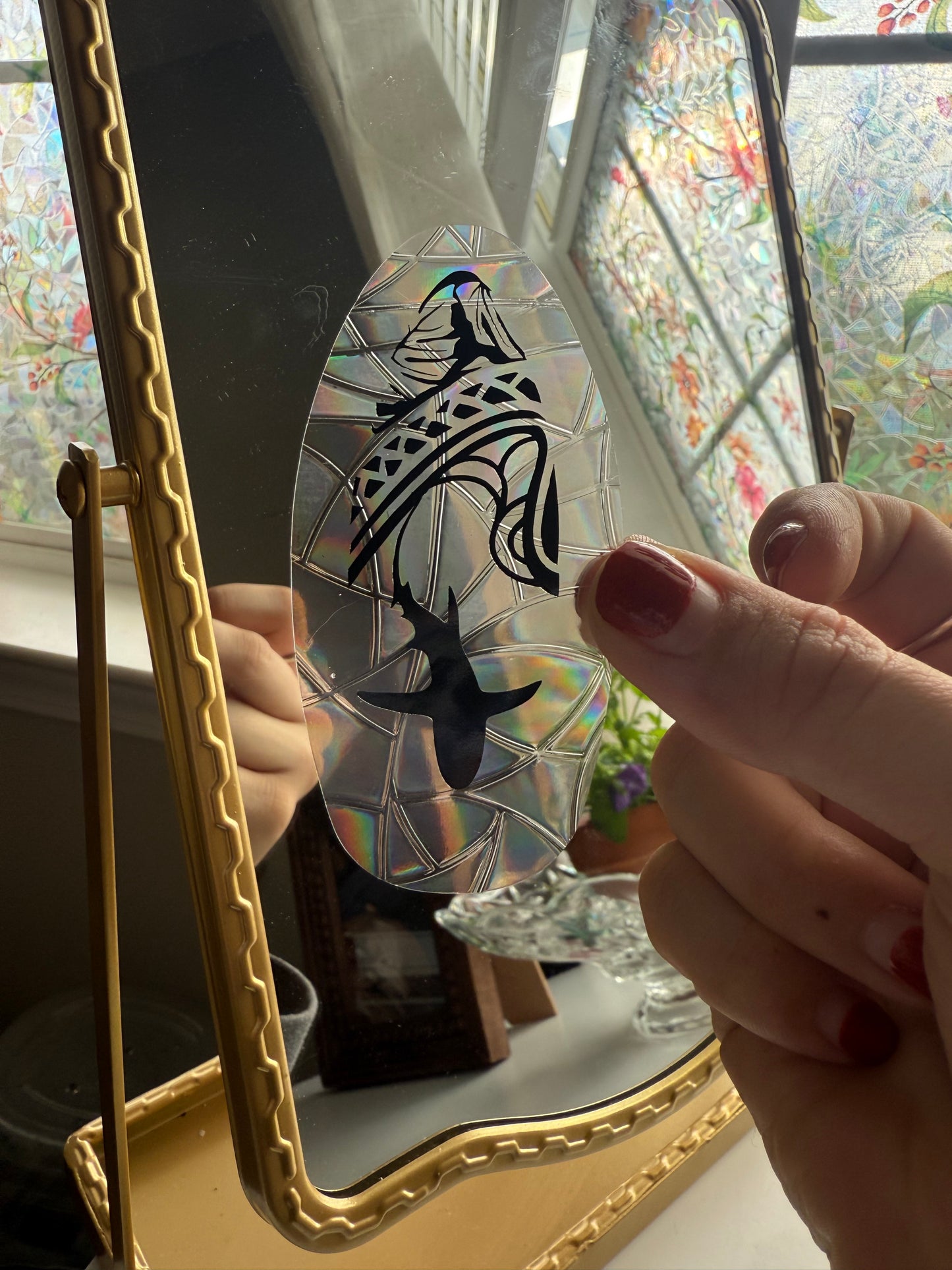 Surfboard Suncatcher Window Cling