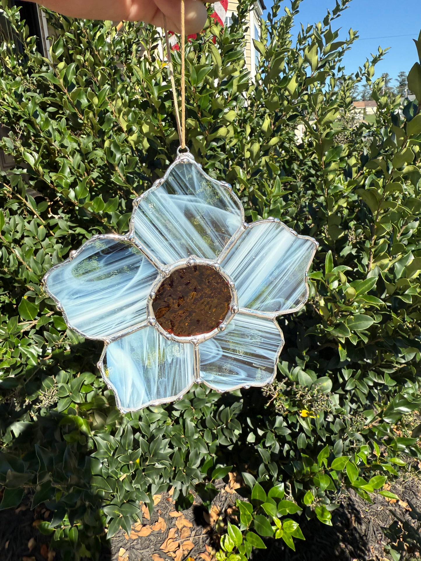 Daisy Stained Glass Suncatcher | Flower Car Accessory Suncatcher