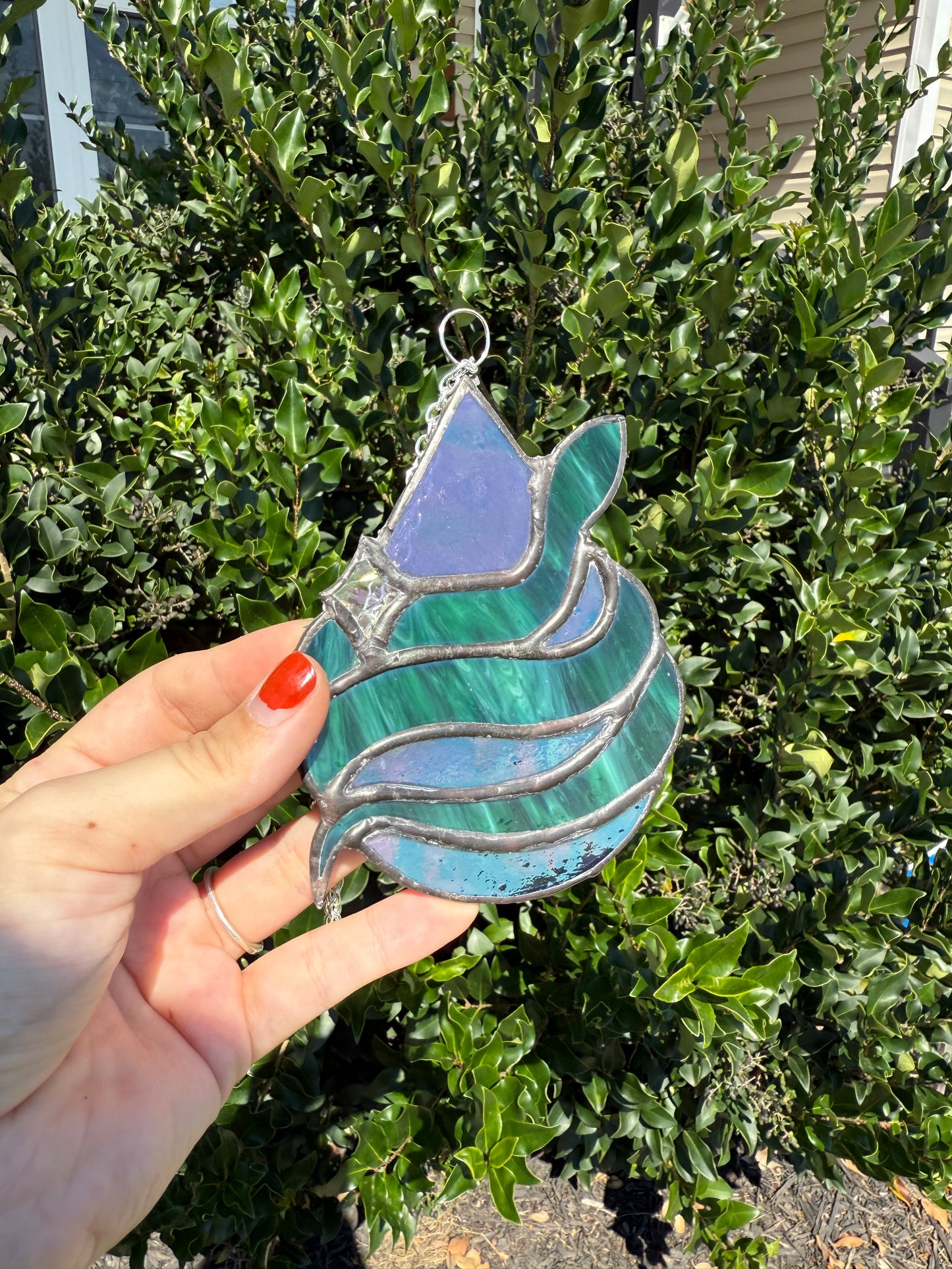 Raindrop Snake Stained Glass Pattern