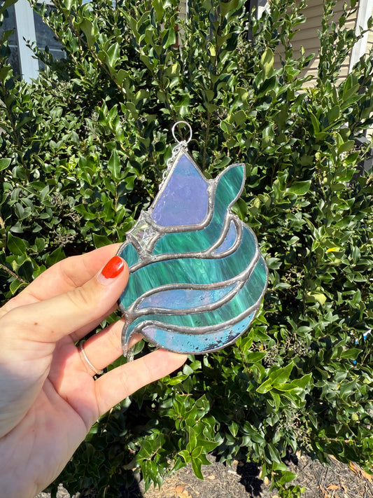 Raindrop Snake Stained Glass Pattern