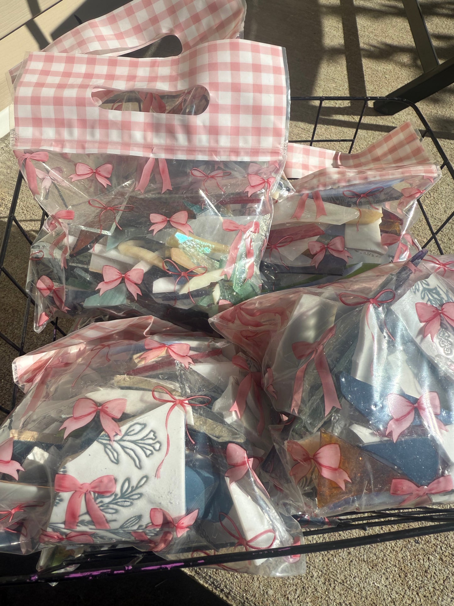 Scrap Stained Glass Pieces / Mosaic Tiles - 1LB