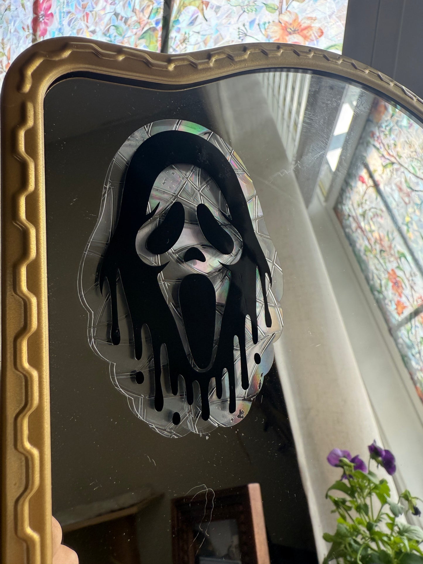 Halloween Mask Suncatcher Window Cling