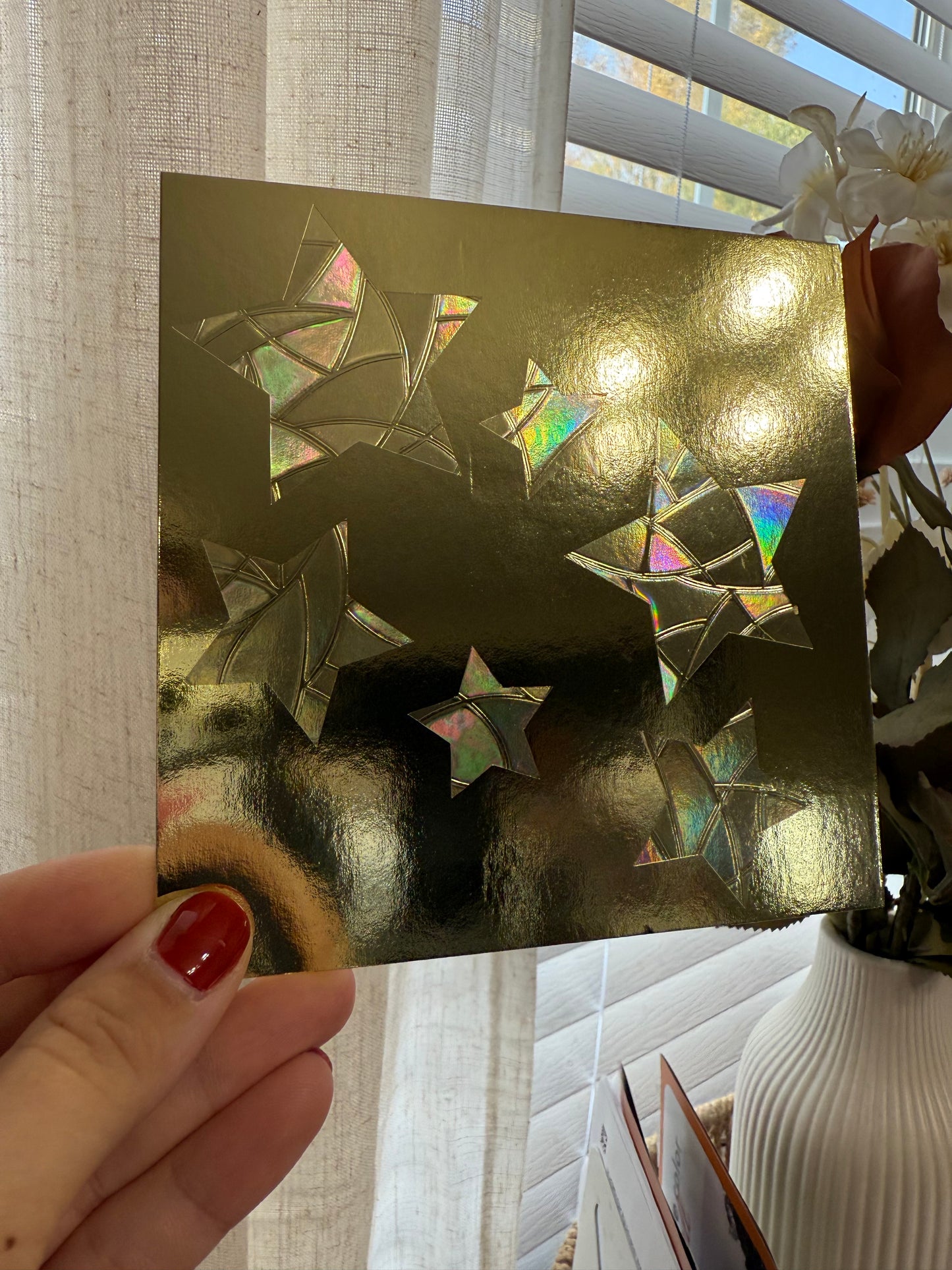 Stars Suncatcher | Stars Window Sticker | Suncatcher Window Cling | Rainbow Window Decal