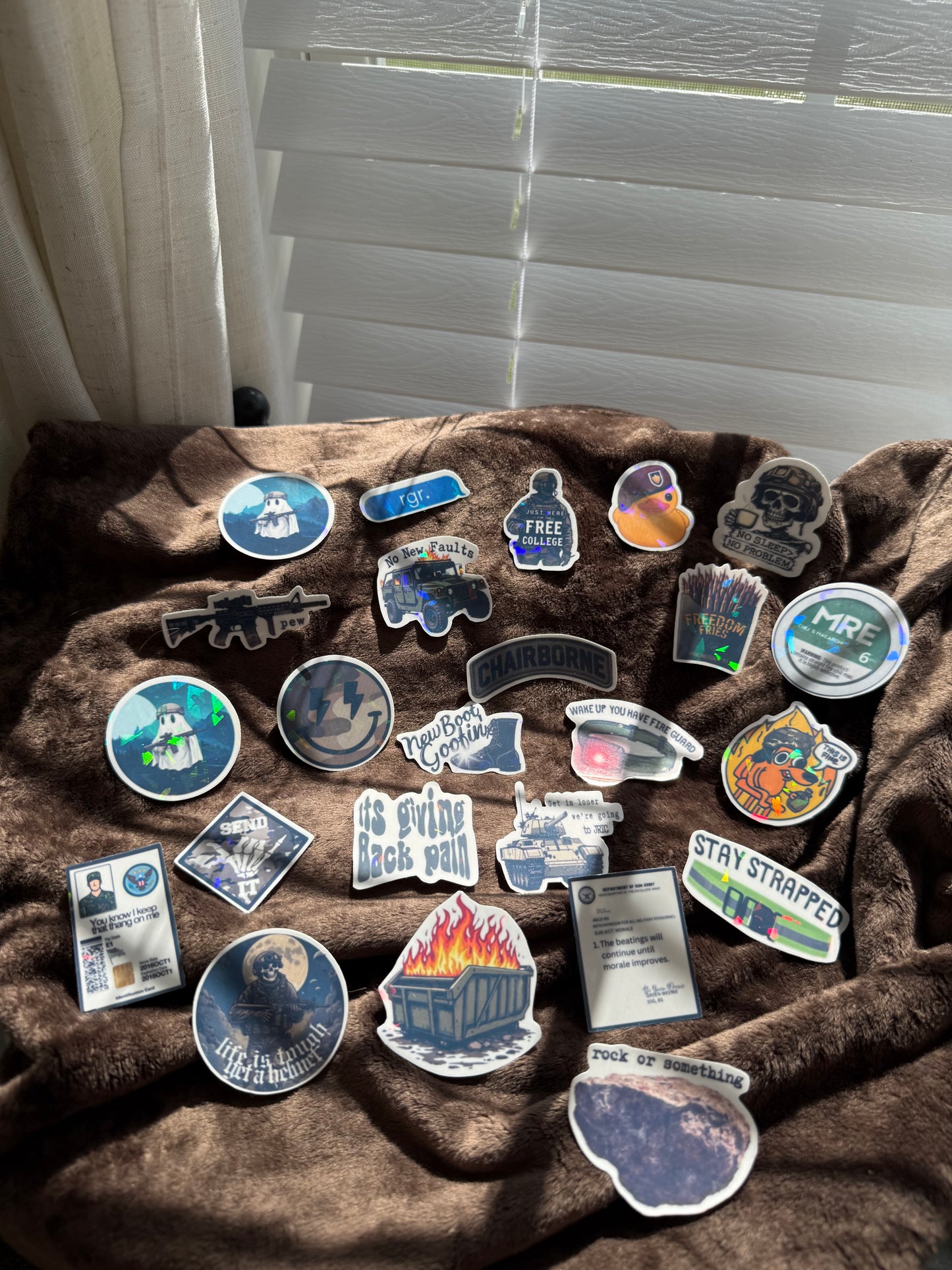 Army Holo Laminate Sticker Packs | Funny Dependa Vinyl Stickers