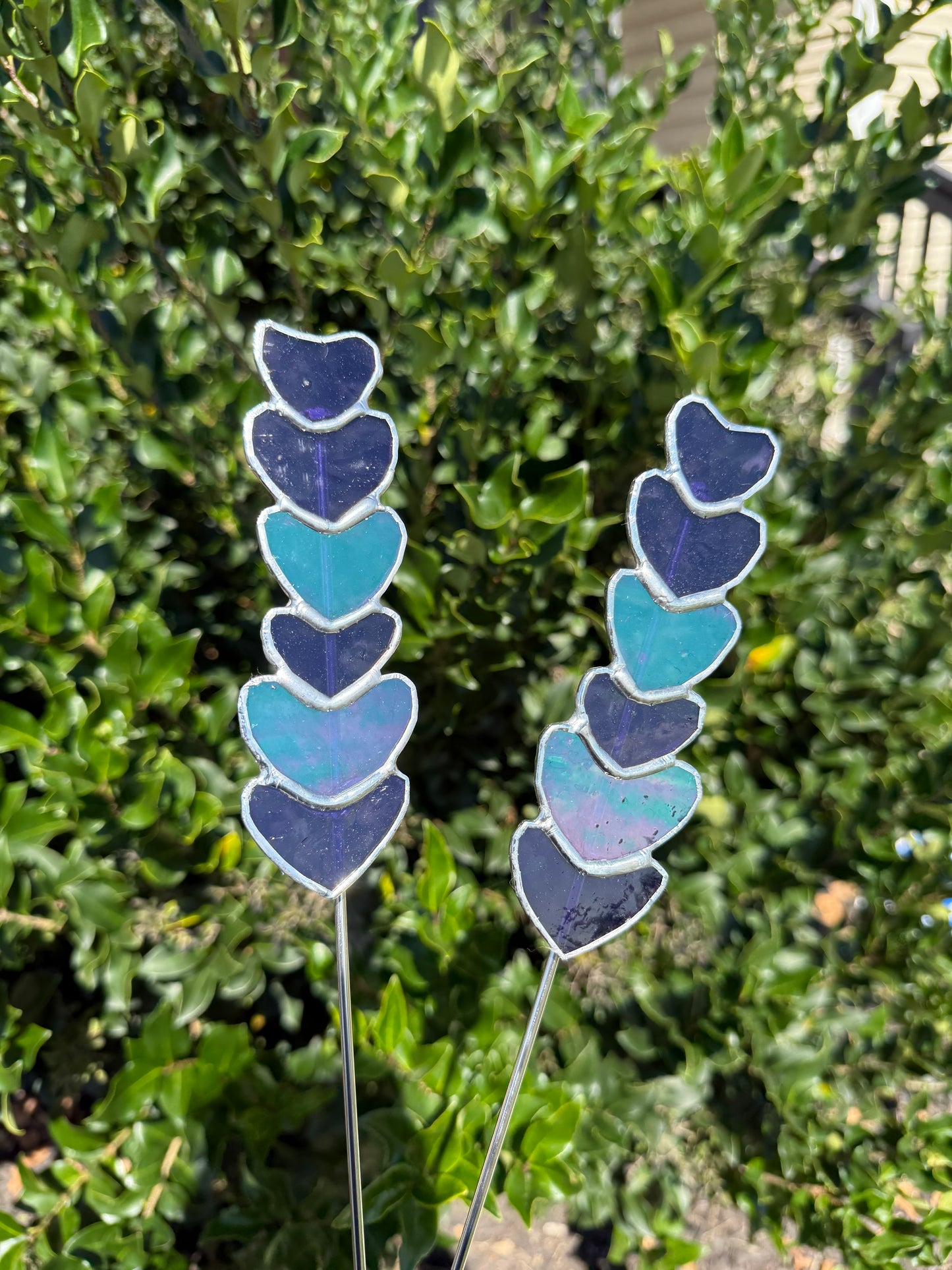 Lavender Sprig Stained Glass Suncatcher - Plant Stake | Dainty Decor