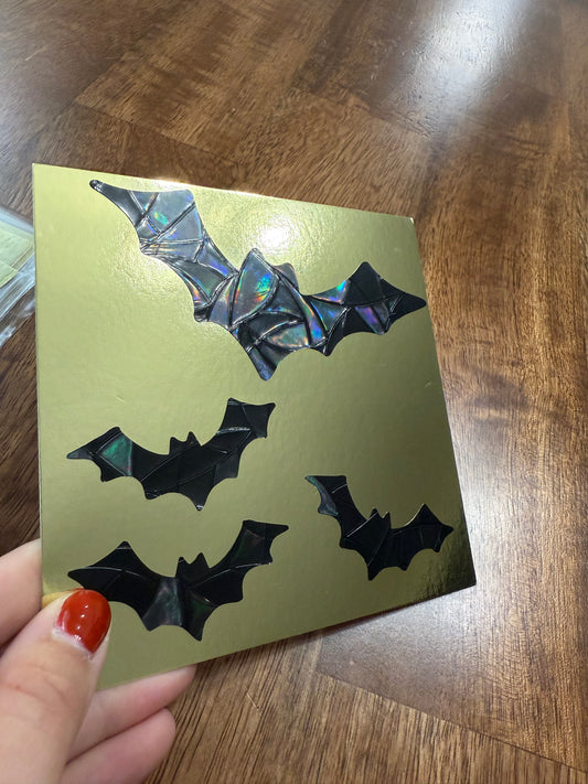 Bats Suncatcher | Halloween Window Sticker | Suncatcher Window Cling | Rainbow Window Decal