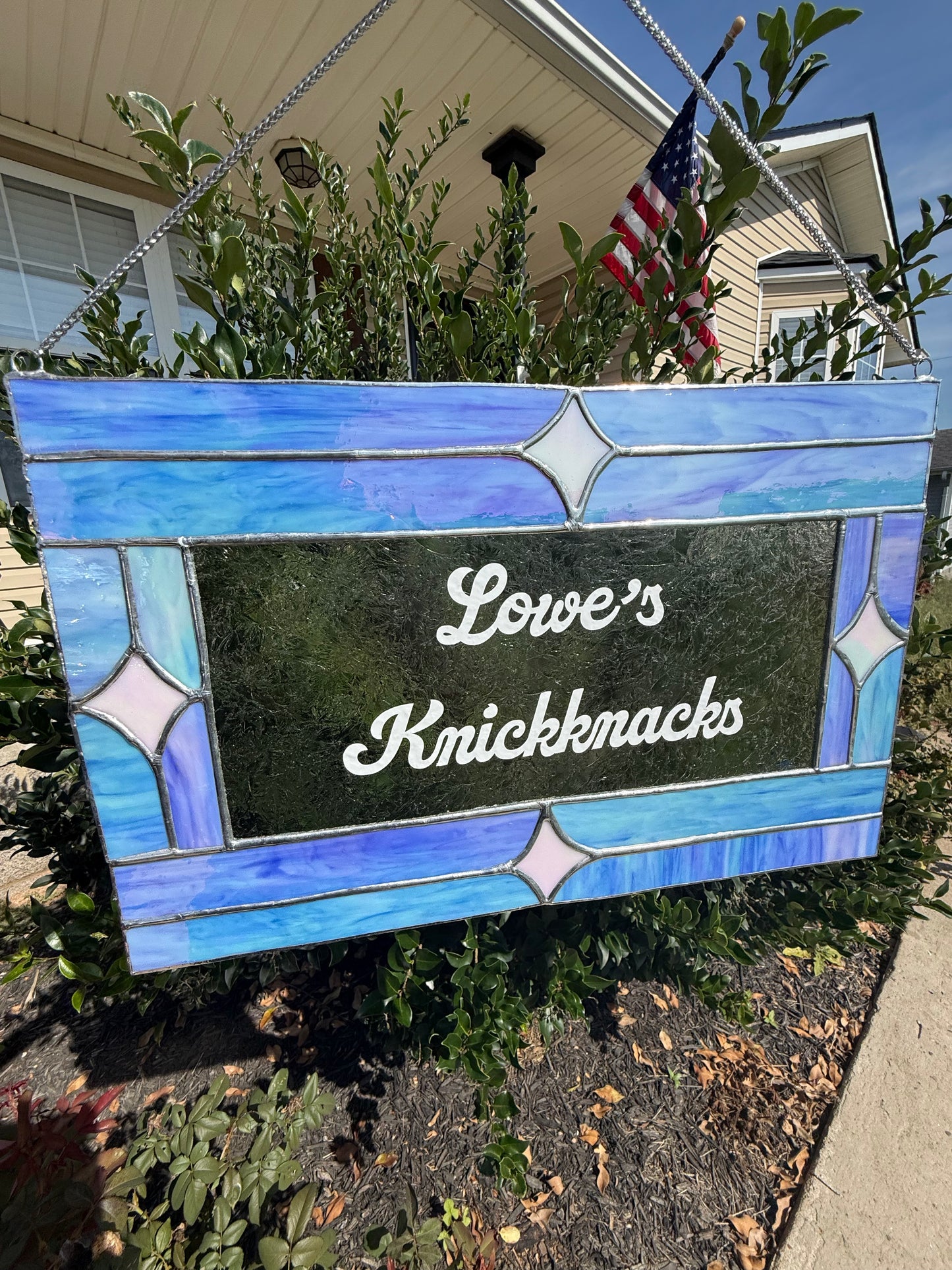 Custom Stained Glass Business Sign