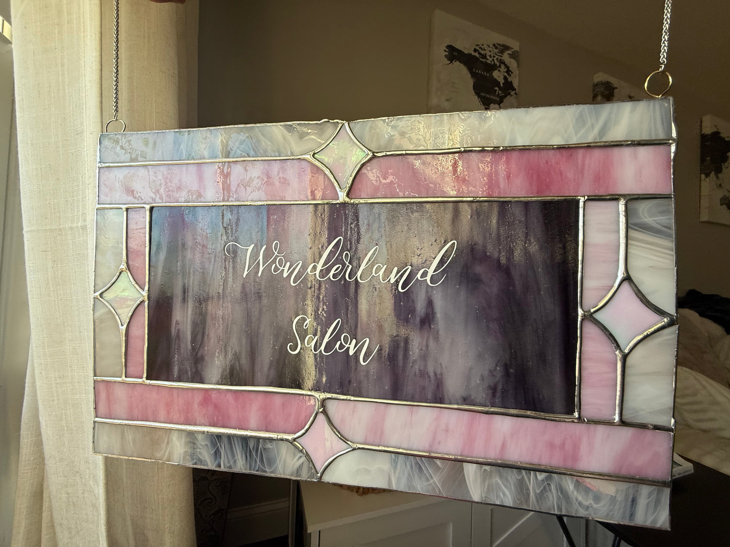 Custom Stained Glass Business Sign
