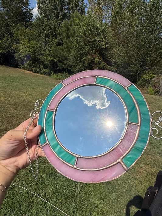 70s Disco Stained Glass Mirror Pattern